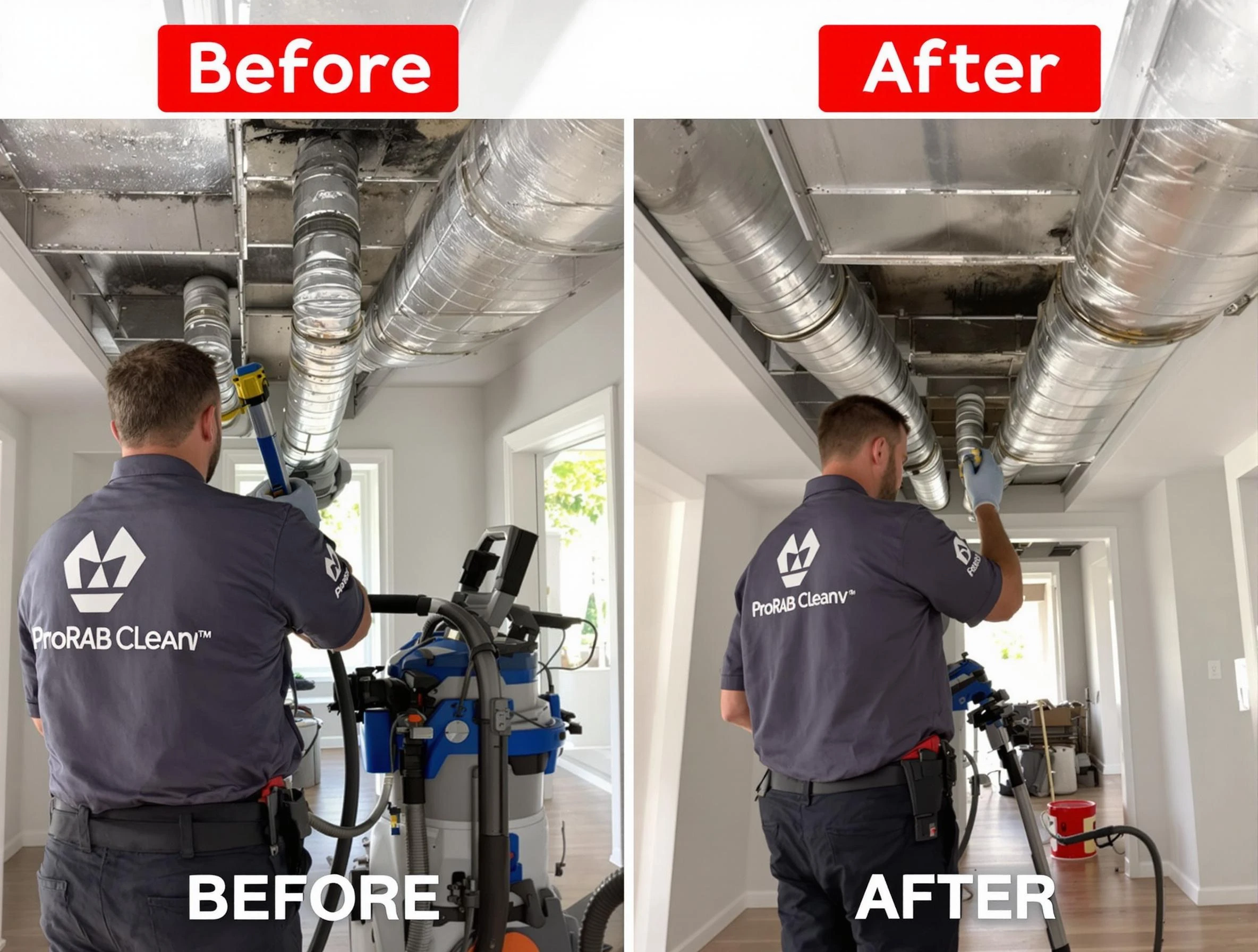Moreno Valley Air Duct Cleaning expert performing thorough residential duct cleaning in a Moreno Valley home